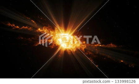 The celestial dance of a comet as it orbits the sun The celestial dance of a comet as it orbits the sun 133998126