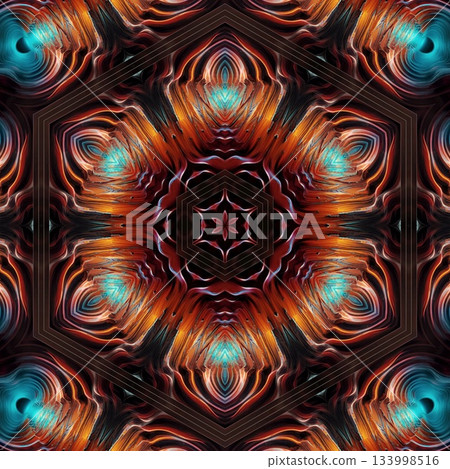 Abstract and Surreal Digital NFT Collectible. Futuristic Art Masterpiece, Unique Digital NFT.  Surreal and Abstract Futuristic Art, Futuristic NFT Art Collectible. Digital Abstract Surreal design 133998516