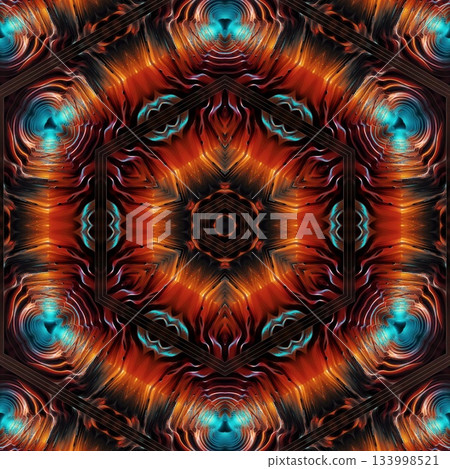 Abstract and Surreal Digital NFT Collectible. Futuristic Art Masterpiece, Unique Digital NFT.  Surreal and Abstract Futuristic Art, Futuristic NFT Art Collectible. Digital Abstract Surreal design 133998521