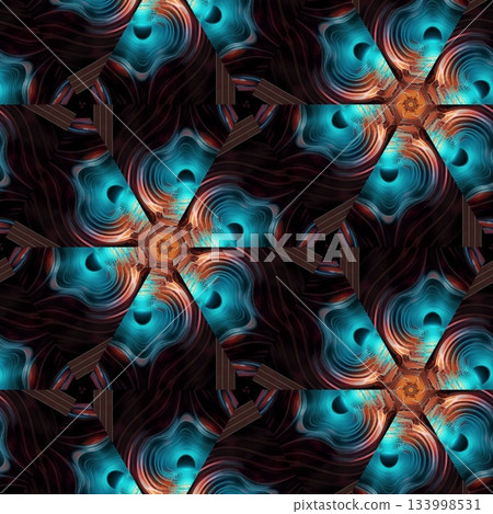 Abstract and Surreal Digital NFT Collectible. Futuristic Art Masterpiece, Unique Digital NFT.  Surreal and Abstract Futuristic Art, Futuristic NFT Art Collectible. Digital Abstract Surreal design 133998531