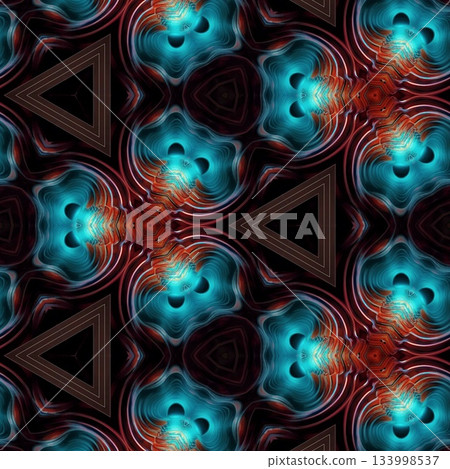 Abstract and Surreal Digital NFT Collectible. Futuristic Art Masterpiece, Unique Digital NFT.  Surreal and Abstract Futuristic Art, Futuristic NFT Art Collectible. Digital Abstract Surreal design 133998537