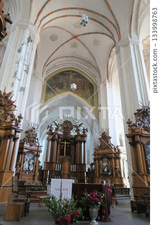 Wooden altar of the Bernardine Church in Vilnius Wooden altar of the Bernardine Church in Vilnius 133998763