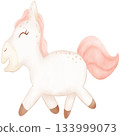 Cute pastel Horse  133999073