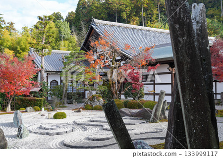 Zuiganzan Enkoji Temple in Ichijoji, Kyoto (founded by Tokugawa Ieyasu) photographed in autumn 2025 133999117