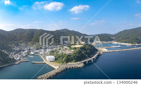 Aerial view of Naraogo, Shinkamigoto Town, Nagasaki Prefecture, taken by drone Aerial view of Naraogo, Shinkamigoto Town, Nagasaki Prefecture, taken by drone 134000246