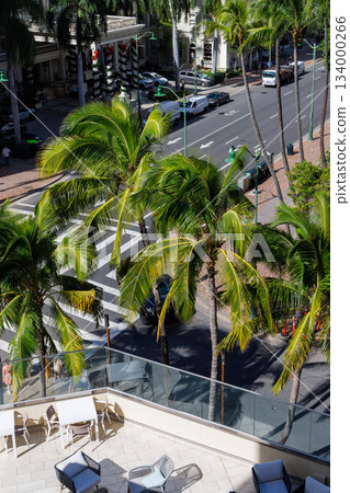 從我們飯店房間看到的威基基卡拉卡瓦大道景色 134000266