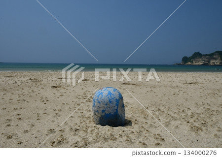 藍色海洋和塑膠垃圾 134000276