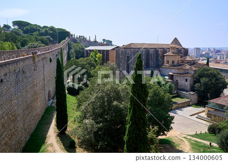 Great Roman wall of the city of Girona in Spain Great Roman wall of the city of Girona in Spain 134000605