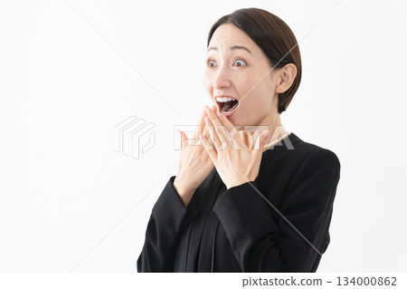 Woman in mourning clothes Funeral image Woman in mourning clothes Funeral image 134000862