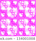 Heart patterned background illustration 134001008