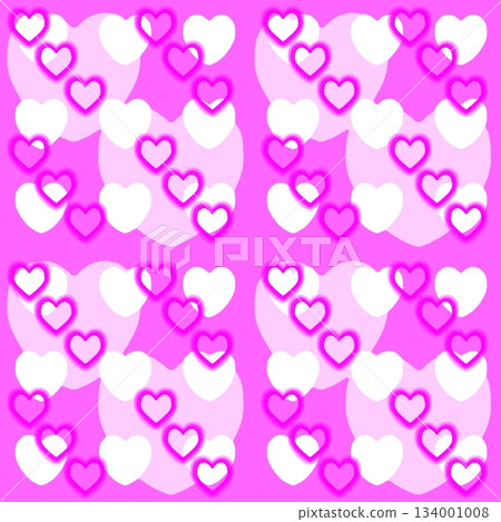 Heart patterned background illustration 134001008