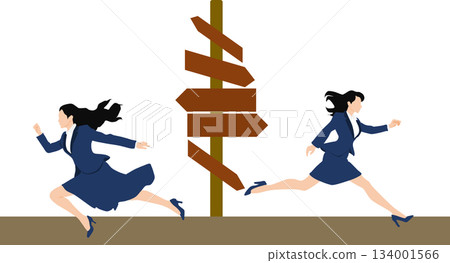 Illustration of a roadmap to achieving your goals Illustration of a roadmap to achieving your goals 134001566