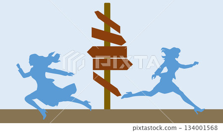 Illustration of a roadmap to achieving your goals Illustration of a roadmap to achieving your goals 134001568