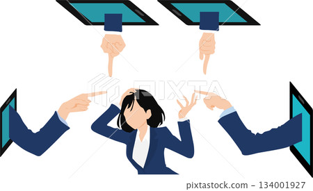 誹謗的插圖 誹謗的插圖 134001927