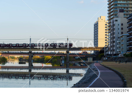 Hankyu Railway Imazu Line Railway Bridge Hankyu Railway Imazu Line Railway Bridge 134001974