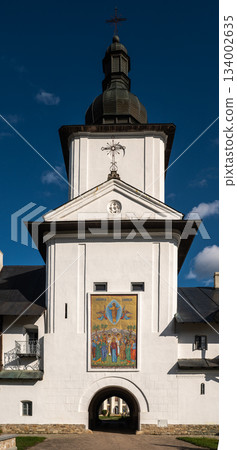 Main Entrance and Bell Tower of Ancient Neamt Monastery, Cultural Hub of Romania 134002635
