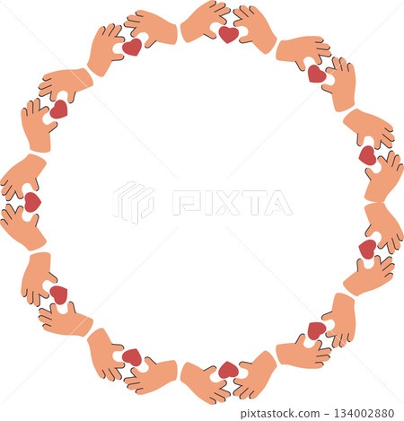 Heart empty frame. Heart, love, romance or valentine's day heart. Red heart love empty space for your text Heart empty frame. Heart, love, romance or valentine's day heart. Red heart love empty space for your text 134002880