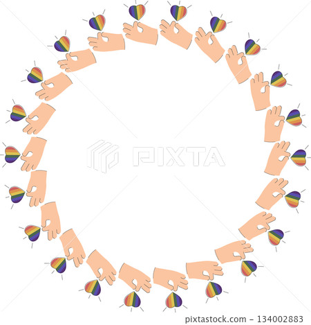Heart lgbt frame. Heart, love, romance or valentine's day heart. Artistic lgbtq red heart love empty template Heart lgbt frame. Heart, love, romance or valentine's day heart. Artistic lgbtq red heart love empty template 134002883