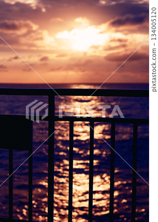 Sunset over the sea 134005120