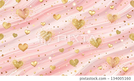 Pink pastel brush strokes scattered across canvas Pink pastel brush strokes scattered across canvas 134005160