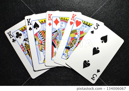 Poker four of a kind cards 134006067