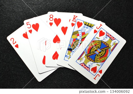 Poker Flush Cards 134006092