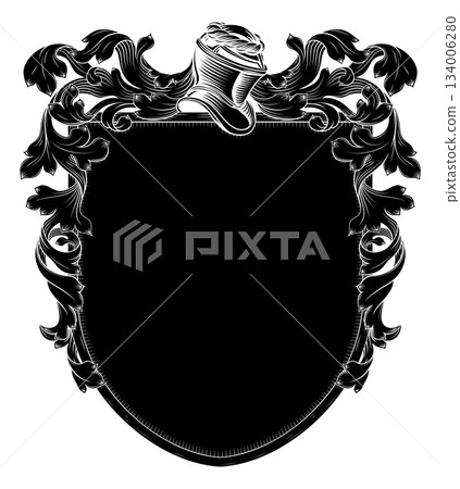 Coat of Arms Crest Family Heraldry Knight Shield 134006280