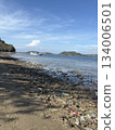 Indonesia, Lombok Island, sea and garbage 134006501