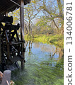 Landscape with a water wheel 134006781