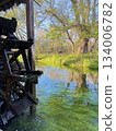Landscape with a water wheel 134006782