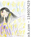 幼稚園小朋友畫的萬聖節巫師 134007429