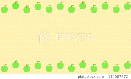 Cute and simple frame background of apples Cute and simple frame background of apples 134007472