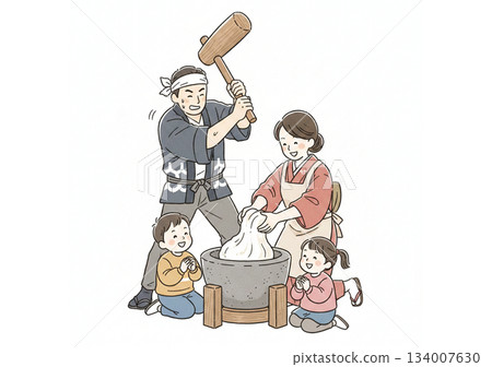 家庭搗年糕 134007630