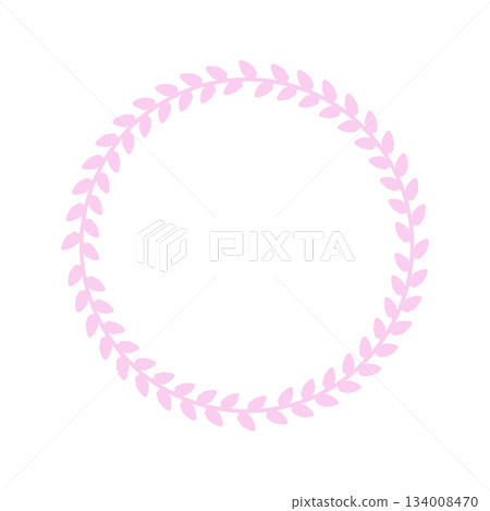Easter circle frame, wreath with branches. Vector illustration. Easter circle frame, wreath with branches. Vector illustration. 134008470