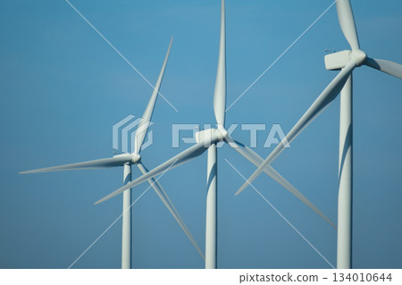 Wind turbine in nature with good weather 134010644