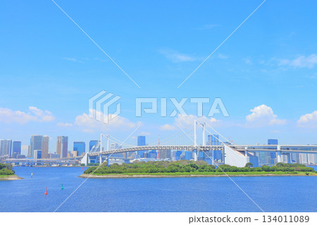 Scenery of Rainbow Bridge, Minato-ku, Tokyo Scenery of Rainbow Bridge, Minato-ku, Tokyo 134011089
