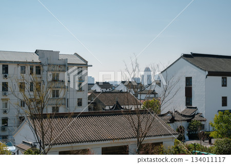 View of Suzhou City Wall traditional houses in China View of Suzhou City Wall traditional houses in China 134011117