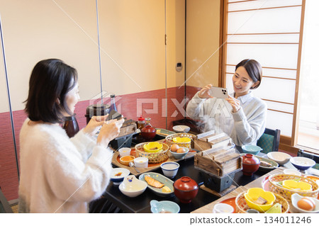 Women's Trip Onsen Ryokan Meal Scene 134011246