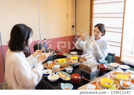 Women's Trip Onsen Ryokan Meal Scene 134011247