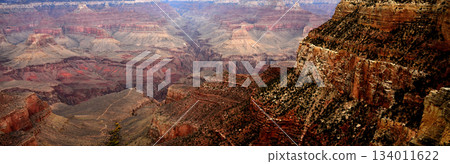 Hazy Sky Day At The Grand Canyon Arizona 134011622