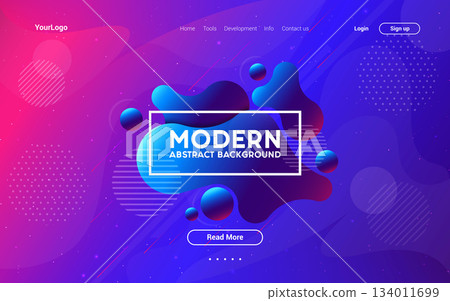 Liquid color background design 134011699