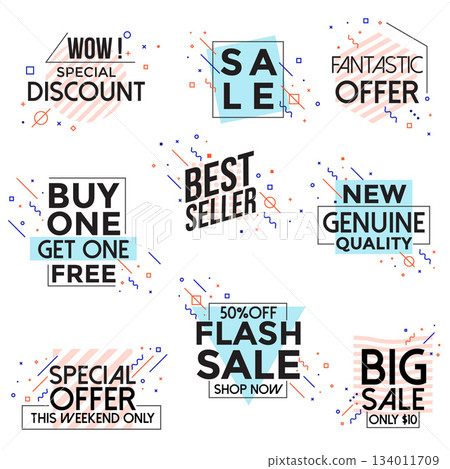 Vivid Collection of Sale Discount Styled Banners Vivid Collection of Sale Discount Styled Banners 134011709