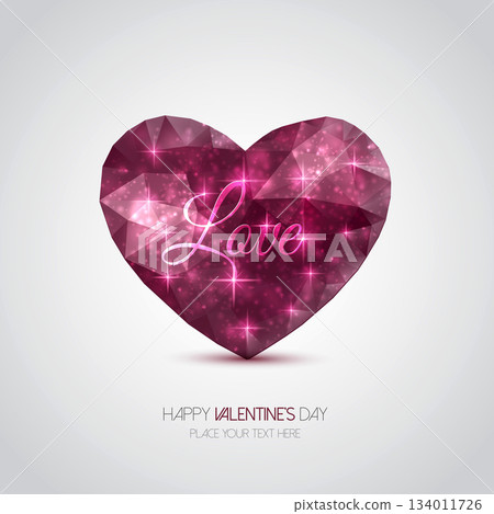 Geometric Mosaic Heart design Geometric Mosaic Heart design 134011726