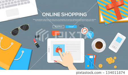 Online shopping concept Online shopping concept 134011874