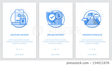 Flat line Onboarding Concepts Flat line Onboarding Concepts 134011876