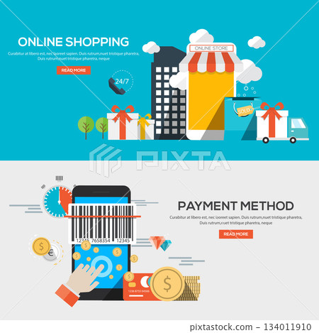 Flat design illustration concepts Flat design illustration concepts 134011910