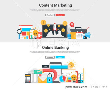 Flat design graphic  image concept 134011933