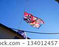 Big fishing flag 134012457