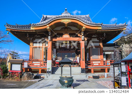 Naritasan Sendai Branch Temple: The majestic main hall and statue of Kobo Daishi 134012484