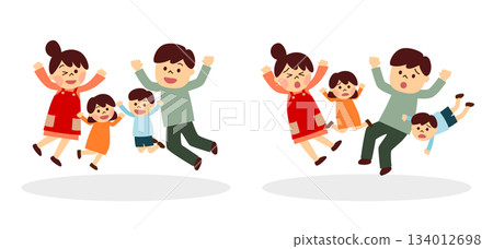 Set of jumping and falling families 134012698